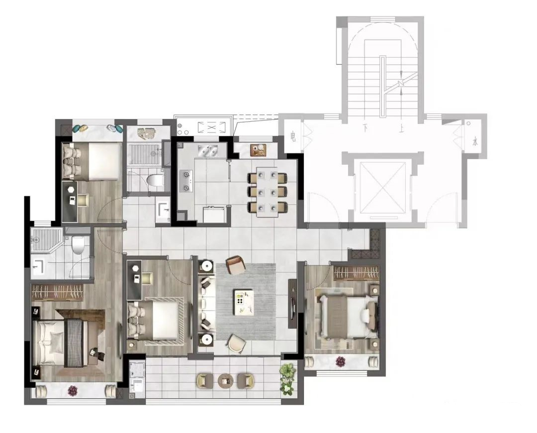 国贸璟原114㎡户型图